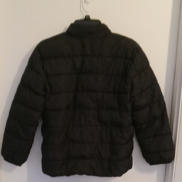 Boy's Black Puffer Lined Jacket Children Place Size XL 14 - Picture 2 of 6